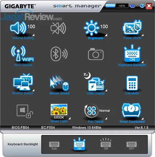Review Notebook Gaming: Gigabyte P35X v6 12 Gigabyte P35X v6 Smart Manager 13