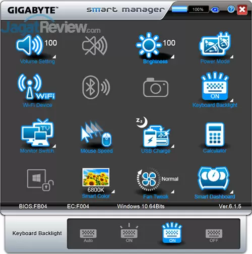 Review Notebook Gaming: Gigabyte P35X v6 13 Gigabyte P35X v6 Smart Manager 14