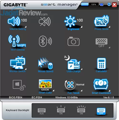 Review Notebook Gaming: Gigabyte P35X v6 14 Gigabyte P35X v6 Smart Manager 15