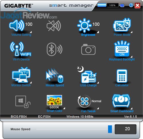 Review Notebook Gaming: Gigabyte P35X v6 15 Gigabyte P35X v6 Smart Manager 16