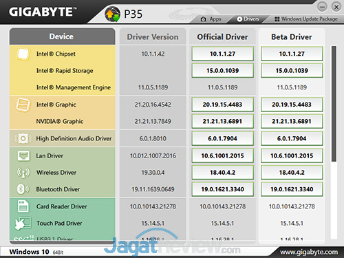 Review Notebook Gaming: Gigabyte P35X v6 30 Gigabyte P35X v6 Smart Update 02
