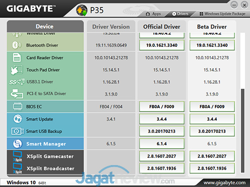 Review Notebook Gaming: Gigabyte P35X v6 31 Gigabyte P35X v6 Smart Update 03