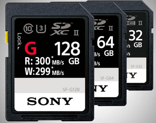Sony Luncurkan SD Card Premium dengan Kecepatan Transfer 300 MB/s 4 SD Card Sony