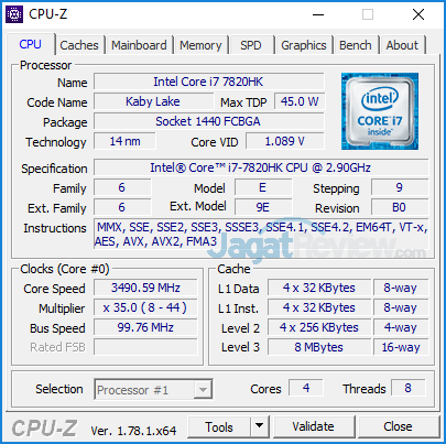 Review Notebook Gaming: ASUS ROG GX800VH 4 ASUS ROG GX800 CPUZ 01