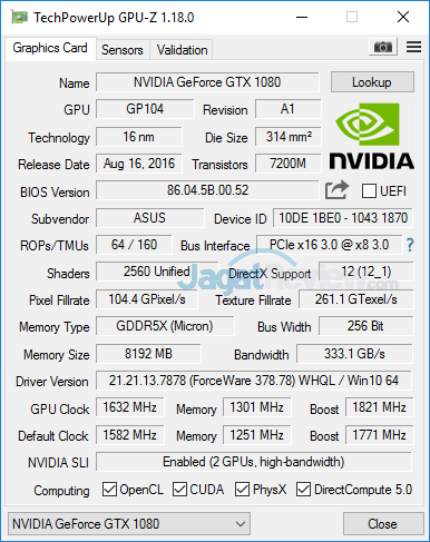 Review Notebook Gaming: ASUS ROG GX800VH 5 ASUS ROG GX800 GPUZ 02