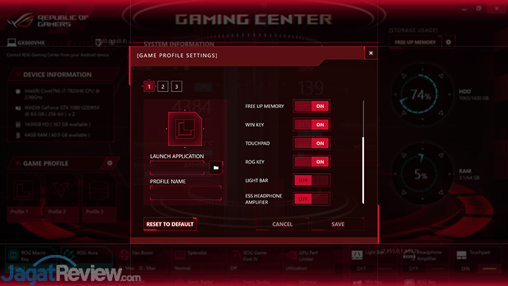 Review Notebook Gaming: ASUS ROG GX800VH 15 ASUS ROG GX800 Gaming Center 13