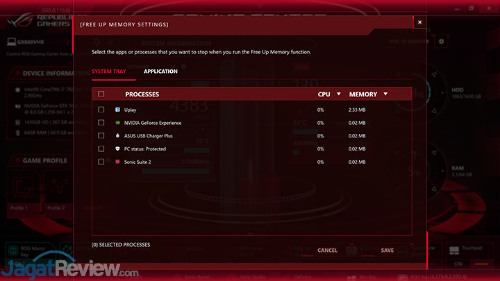 Review Notebook Gaming: ASUS ROG GX800VH 16 ASUS ROG GX800 Gaming Center 18