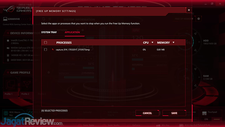 Review Notebook Gaming: ASUS ROG GX800VH 17 ASUS ROG GX800 Gaming Center 19