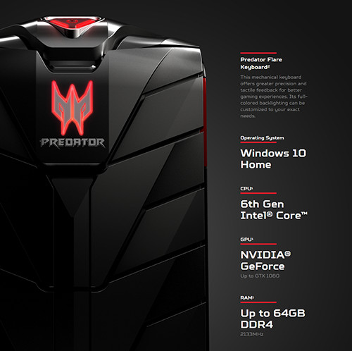 Acer Predator G1 Specification