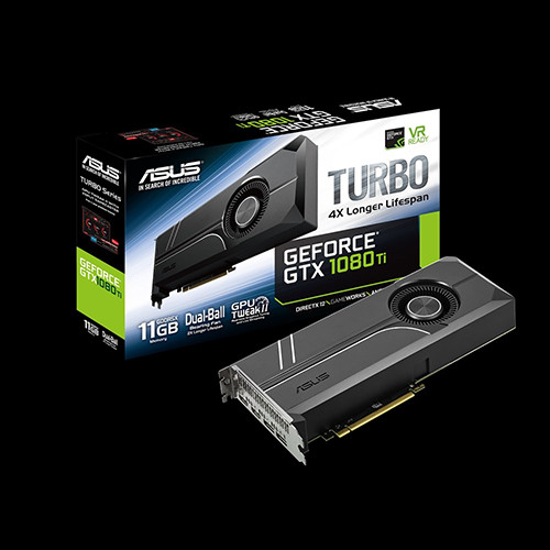 Parade VGA NVIDIA GeForce GTX 1080 Ti 3 ASUS GTX 1080 Ti Turbo - 1480 1582 11010