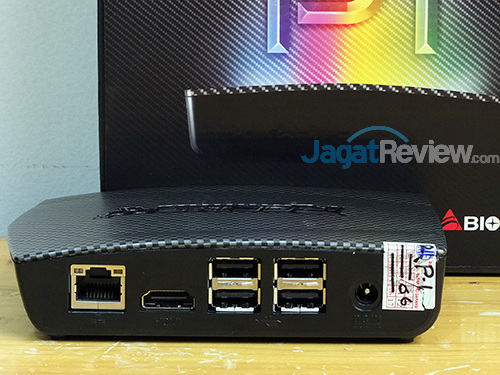 Review Mini PC Desktop: Biostar Racing P1 6 Biostar P1 Racing Rear Side