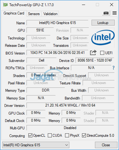 Review Notebook 2-in-1: Dell Inspiron 11 3179 6 Dell Inspiron 11 3179 GPUZ
