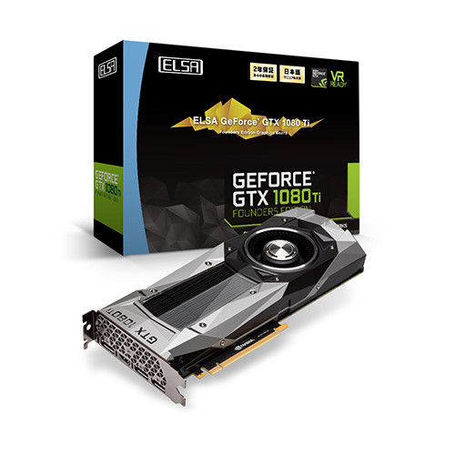 Parade VGA NVIDIA GeForce GTX 1080 Ti 5 ELSA GTX 1080 Ti FE - 1480 1582 11010