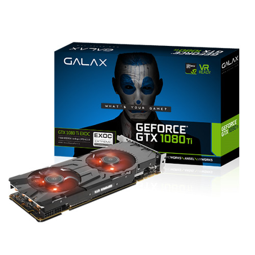 Parade VGA NVIDIA GeForce GTX 1080 Ti 15 GALAX GTX 1080 Ti EXOC - 1531 1645 11010
