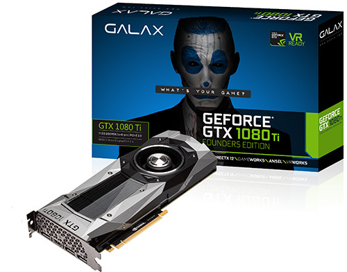 Parade VGA NVIDIA GeForce GTX 1080 Ti 13 GALAX GTX 1080 Ti FE - 1480 1582 11010