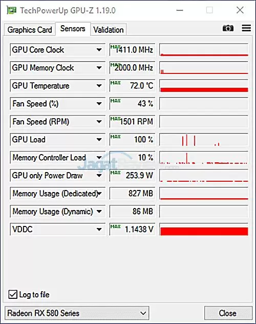Review Graphics Card: Powercolor Red Devil RX 580 8GB GDDR5 Golden Sample 13 GPUZ-2-Silent-mode