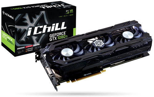 Parade VGA NVIDIA GeForce GTX 1080 Ti 6 INNO3D iChill GTX 1080 Ti X3 - 1569 1683 11400