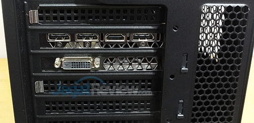 Review PC Desktop Gaming: Lenovo IdeaCentre Y900 6 Lenovo IC Y900 Connector - Rear (VGA)