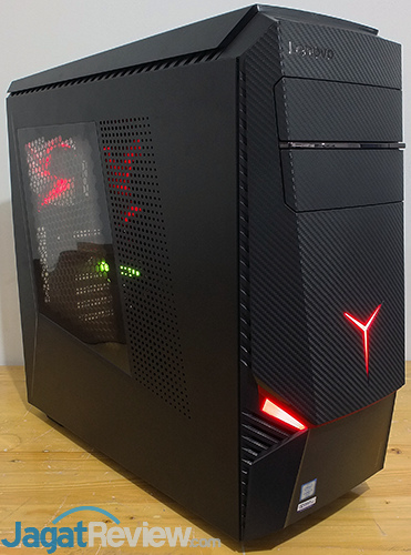 Review PC Desktop Gaming: Lenovo IdeaCentre Y900 26 Lenovo IC Y900 Front (Power On)