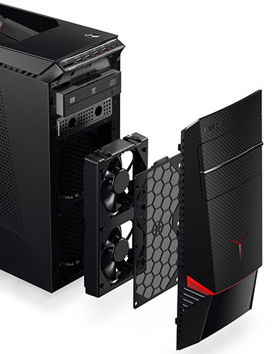 Review PC Desktop Gaming: Lenovo IdeaCentre Y900 13 Lenovo IC Y900 Intake Fans