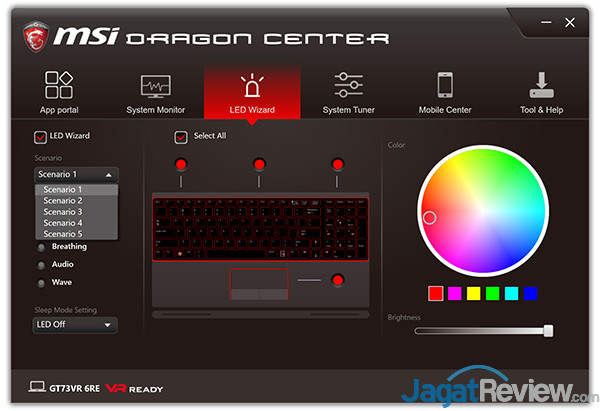 Review Notebook Gaming: MSI GT73VR 6RE Titan 6 MSI GT73VR 6RE Titan Dragon Center 08