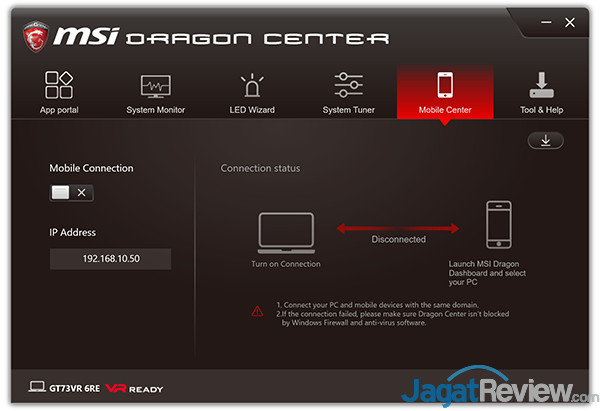 Review Notebook Gaming: MSI GT73VR 6RE Titan 19 MSI GT73VR 6RE Titan Dragon Center 21