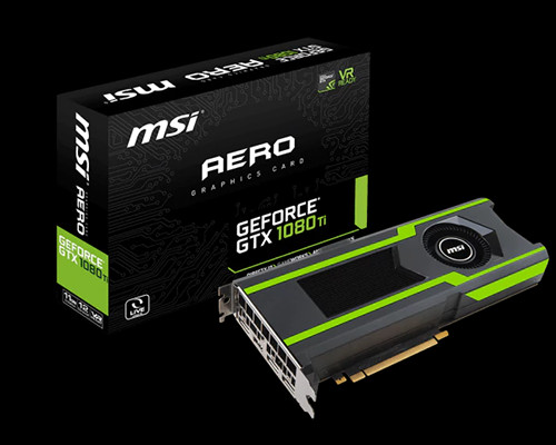 Parade VGA NVIDIA GeForce GTX 1080 Ti 12 MSI GTX 1080 Ti Aero - 1480 1582 11016