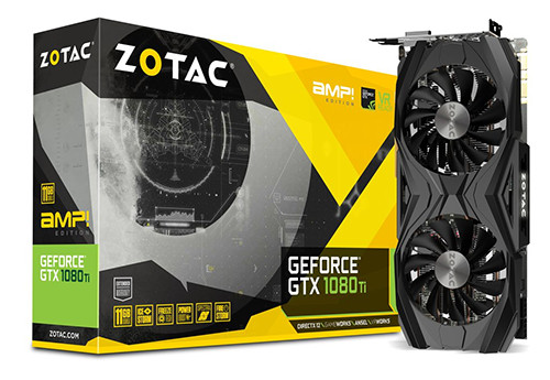 Parade VGA NVIDIA GeForce GTX 1080 Ti 9 ZOTAC GTX 1080 Ti AMP Edition - 1569 1683 11010