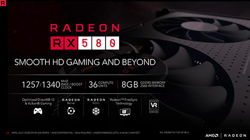 Parade VGA AMD Radeon RX 580 1 AMD Radeon RX 580