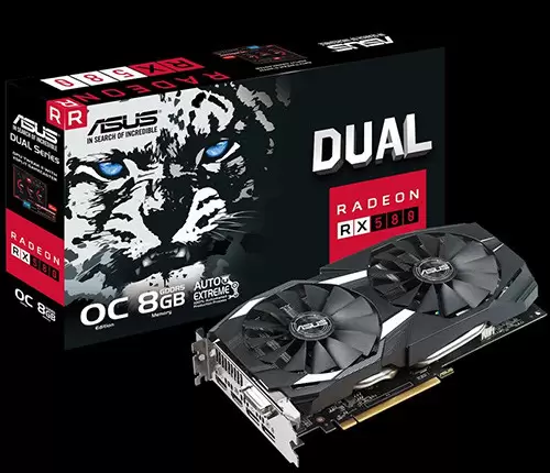 Parade VGA AMD Radeon RX 580 2 ASUS DUAL RX 580 8 GB OC Edition Gaming 1360 OC 1380 8000