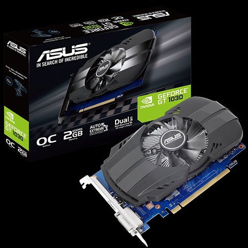 Parade VGA NVIDIA GeForce GT 1030 4 ASUS Phoenix GT 1030 OC 2 GB GDDR5 Gaming 1252 1505 OC 1278 1531 6008