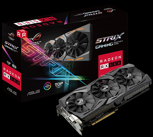 Parade VGA AMD Radeon RX 580 5 ASUS ROG STRIX RX 580 8 GB TOP EDITION Gaming 1411 OC 1431 8000