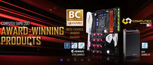 GIGABYTE di Computex 2017 3 Gigabyte Computex 2017 Award
