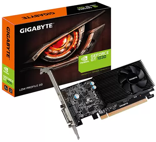 Parade VGA NVIDIA GeForce GT 1030 4 Gigabyte GT 1030 Low Profile 2 GB GDDR5 Gaming 1227 1468 OC 1252 1506 6008