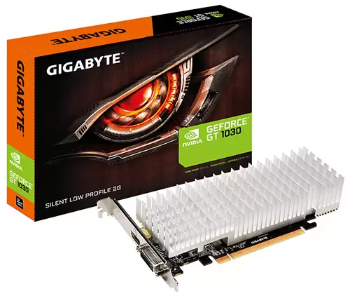Parade VGA NVIDIA GeForce GT 1030 5 Gigabyte GT 1030 Silent Low Profile 2 GB GDDR5 Gaming 1227 1468 OC 1252 1506 6008