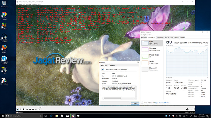 HP Spectre x360 MPCHC 4K60 QSV Off Usage (Laptop)