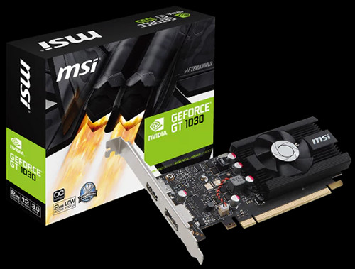 Parade VGA NVIDIA GeForce GT 1030 5 MSI GT 1030 2G LP OC 1265 1518 6008