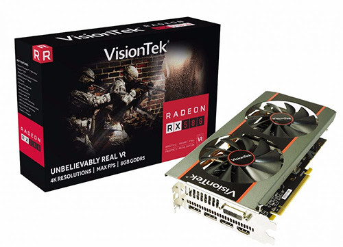 Parade VGA AMD Radeon RX 580 21 Visiontek RX 580 Overclocked 8 GB Boost 1340 Turbo 1366 8000