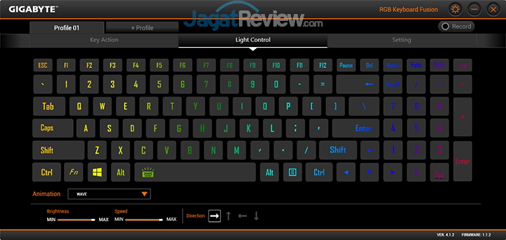 Review Notebook Gaming: Gigabyte Aero 15 39 Gigabyte Aero 15 RGB Keyboard Fusion 04