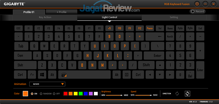 Review Notebook Gaming: Gigabyte Aero 15 48 Gigabyte Aero 15 RGB Keyboard Fusion 13