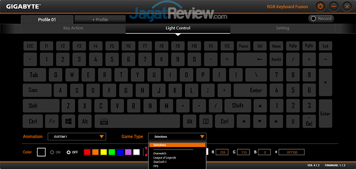 Review Notebook Gaming: Gigabyte Aero 15 51 Gigabyte Aero 15 RGB Keyboard Fusion 16