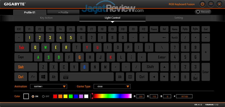 Review Notebook Gaming: Gigabyte Aero 15 59 Gigabyte Aero 15 RGB Keyboard Fusion 24