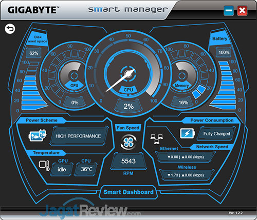 Review Notebook Gaming: Gigabyte Aero 15 32 Gigabyte Aero 15 Smart Manager 32
