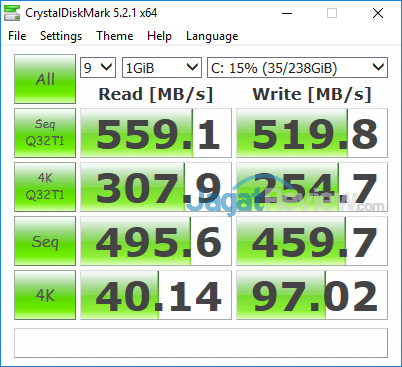 HP ProBook 430 G4 Crystal Disk Mark