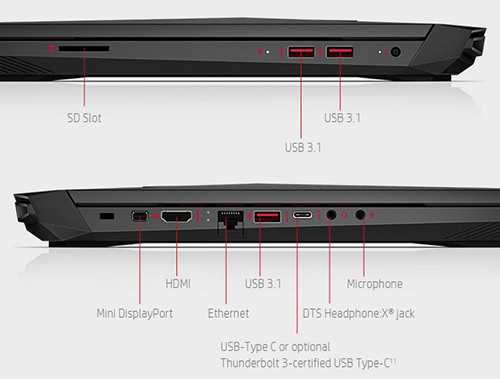 Omen by HP: Kekuatan Untuk Mendominasi Setiap Permainan 15 HP Omen (Ports)