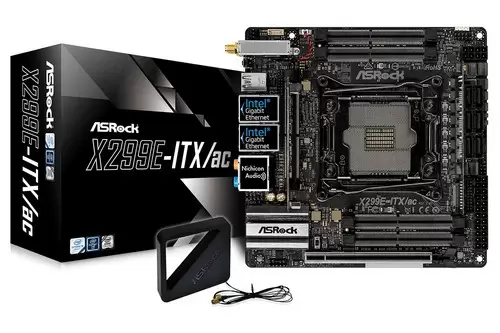 ASRock Perkenalkan Motherboard LGA2066 Mini-ITX 5 ASROCK X299E ITXac