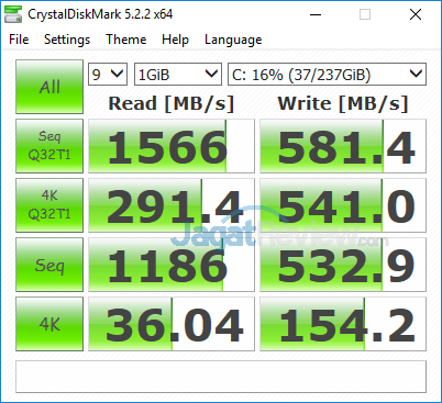 Review Laptop Acer Swift 3 (SF314-52G): Bertenaga, Tipis, Hemat Daya 30 Acer Swift 3 SF314 52G Crystal Disk Mark