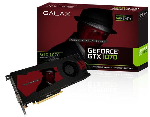 Parade Graphics Card NVIDIA GeForce GTX 1070 Ti 2 GALAX GeForce GTX 1070 Ti Virtual Edition