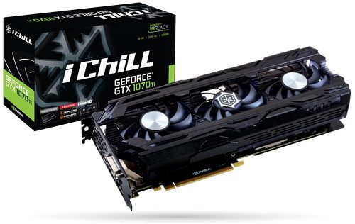 Parade Graphics Card NVIDIA GeForce GTX 1070 Ti 4 Inno3D iCHILL GEFORCE GTX 1070 TI X3