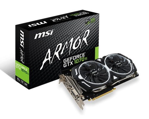 MSI GeForce GTX 1070 Ti ARMOR 8G